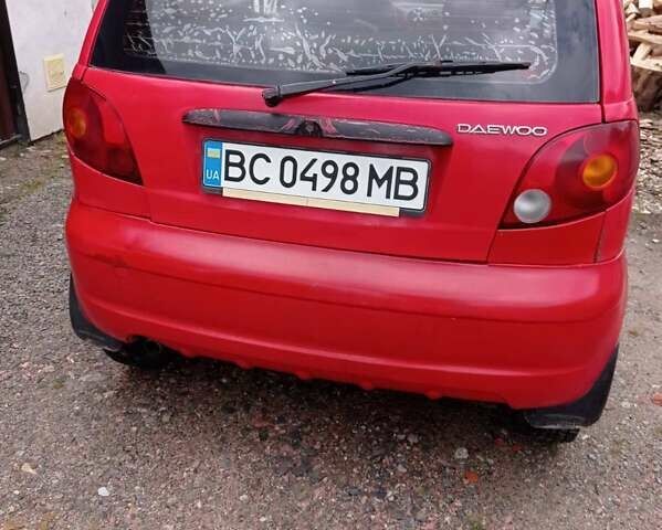 Красный Дэу Матиз, объемом двигателя 0.8 л и пробегом 168 тыс. км за 1100 $, фото 1 на Automoto.ua