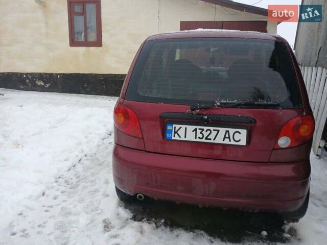Червоний Деу Матіз, об'ємом двигуна 0.8 л та пробігом 220 тис. км за 2562 $, фото 2 на Automoto.ua