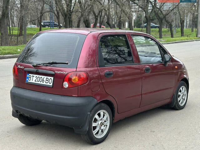 Красный Дэу Матиз, объемом двигателя 0.8 л и пробегом 155 тыс. км за 2800 $, фото 3 на Automoto.ua