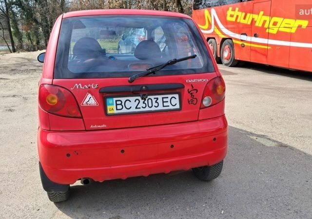 Красный Дэу Матиз, объемом двигателя 0.8 л и пробегом 158 тыс. км за 1700 $, фото 1 на Automoto.ua