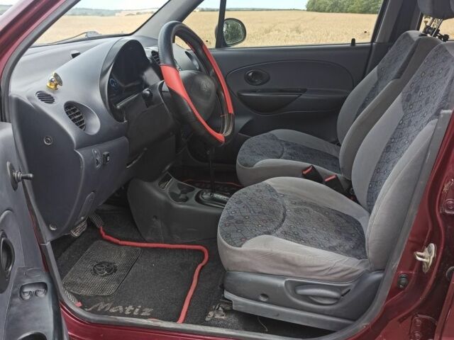 Красный Дэу Матиз, объемом двигателя 0.8 л и пробегом 169 тыс. км за 2700 $, фото 6 на Automoto.ua
