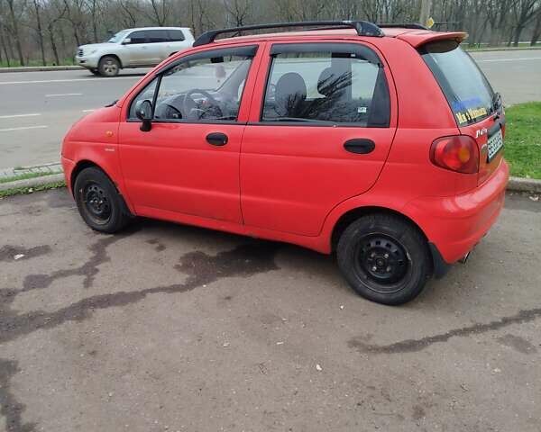 Красный Дэу Матиз, объемом двигателя 0.8 л и пробегом 106 тыс. км за 1800 $, фото 11 на Automoto.ua