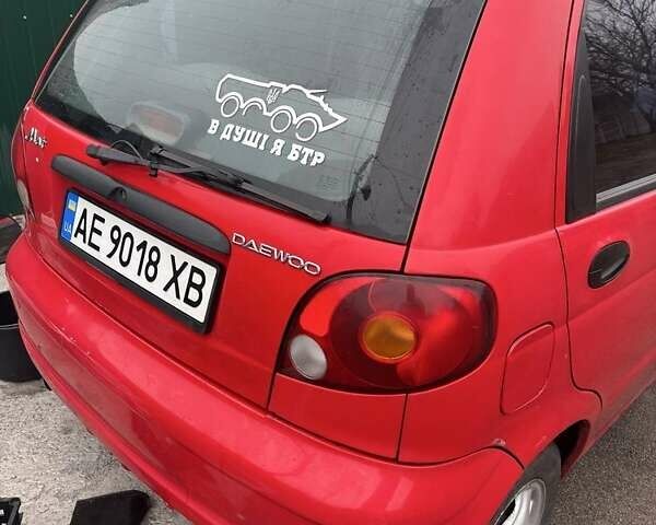 Красный Дэу Матиз, объемом двигателя 0.8 л и пробегом 132 тыс. км за 2200 $, фото 6 на Automoto.ua