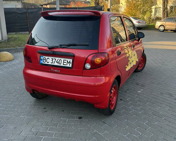 Красный Дэу Матиз, объемом двигателя 0.8 л и пробегом 139 тыс. км за 1350 $, фото 2 на Automoto.ua