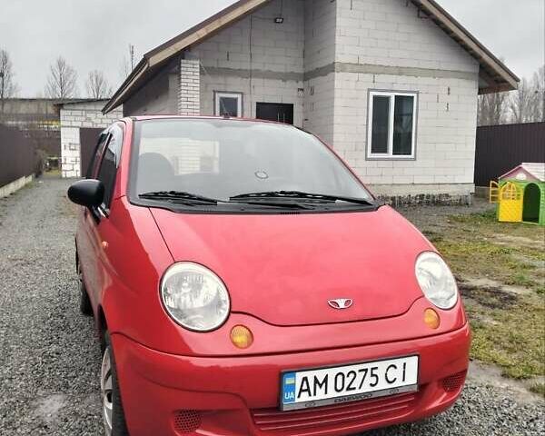 Красный Дэу Матиз, объемом двигателя 0.8 л и пробегом 120 тыс. км за 2200 $, фото 1 на Automoto.ua