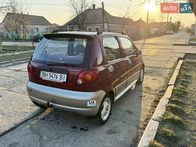 Красный Дэу Матиз, объемом двигателя 1 л и пробегом 168 тыс. км за 1550 $, фото 6 на Automoto.ua