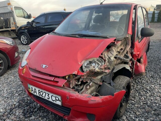 Красный Дэу Матиз, объемом двигателя 0.8 л и пробегом 132 тыс. км за 600 $, фото 3 на Automoto.ua