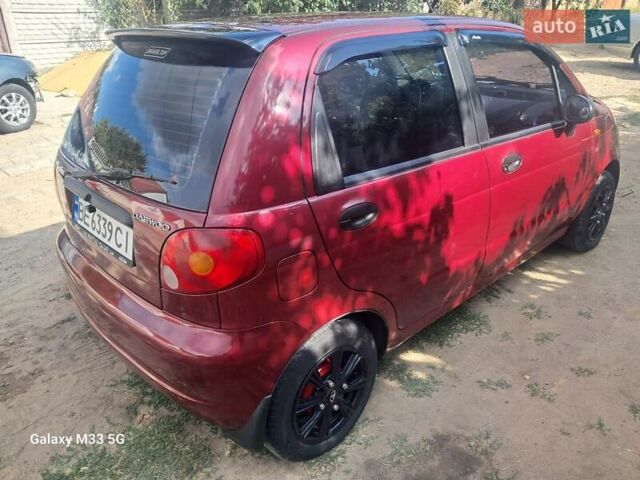 Красный Дэу Матиз, объемом двигателя 0.8 л и пробегом 181 тыс. км за 2600 $, фото 5 на Automoto.ua