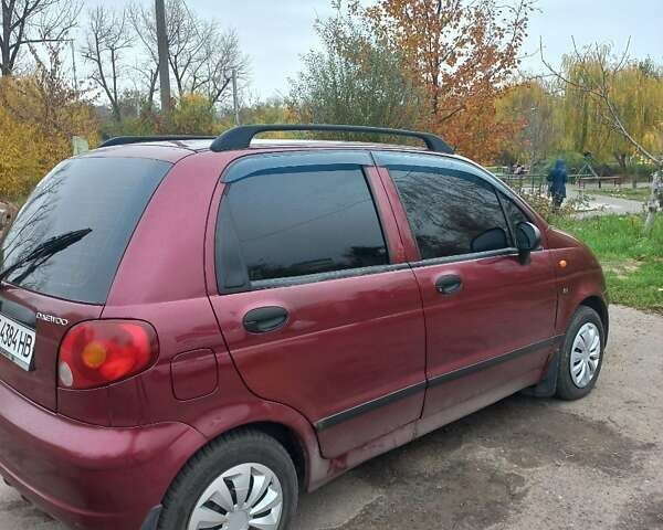 Красный Дэу Матиз, объемом двигателя 0.8 л и пробегом 158 тыс. км за 2900 $, фото 2 на Automoto.ua