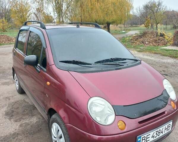 Красный Дэу Матиз, объемом двигателя 0.8 л и пробегом 158 тыс. км за 2900 $, фото 7 на Automoto.ua