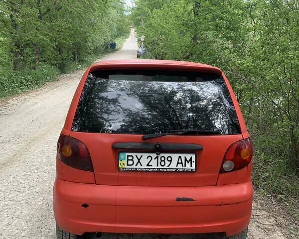 Красный Дэу Матиз, объемом двигателя 0.8 л и пробегом 245 тыс. км за 1200 $, фото 3 на Automoto.ua