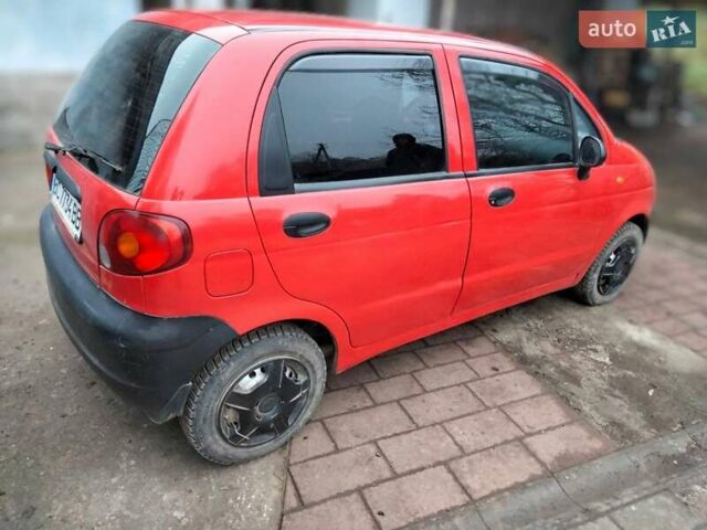 Красный Дэу Матиз, объемом двигателя 0.8 л и пробегом 117 тыс. км за 1850 $, фото 3 на Automoto.ua