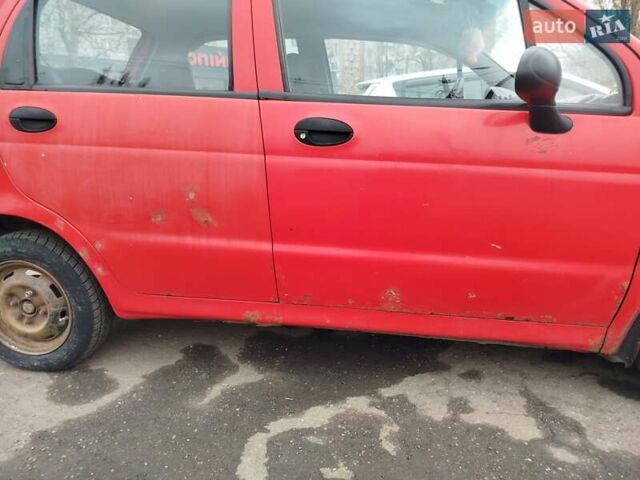 Красный Дэу Матиз, объемом двигателя 0.8 л и пробегом 106 тыс. км за 1800 $, фото 5 на Automoto.ua