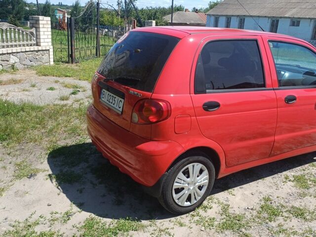Красный Дэу Матиз, объемом двигателя 0.8 л и пробегом 149 тыс. км за 3300 $, фото 2 на Automoto.ua
