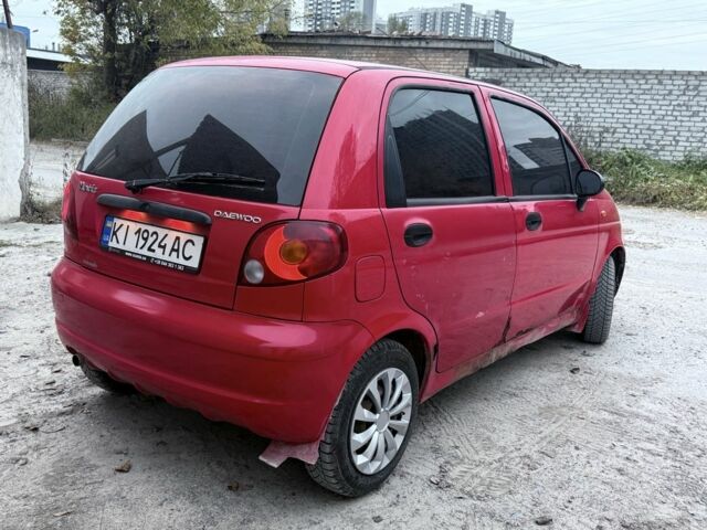 Красный Дэу Матиз, объемом двигателя 0.8 л и пробегом 180 тыс. км за 1750 $, фото 2 на Automoto.ua