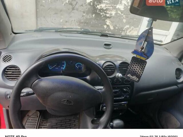 Красный Дэу Матиз, объемом двигателя 0.8 л и пробегом 126 тыс. км за 1500 $, фото 4 на Automoto.ua