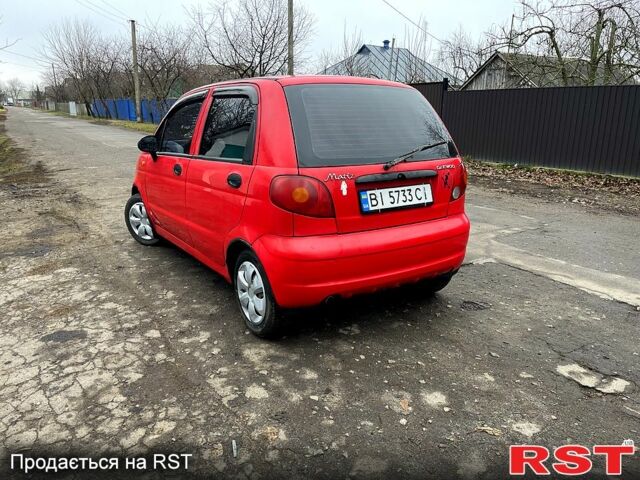 Красный Дэу Матиз, объемом двигателя 0.8 л и пробегом 165 тыс. км за 2300 $, фото 5 на Automoto.ua