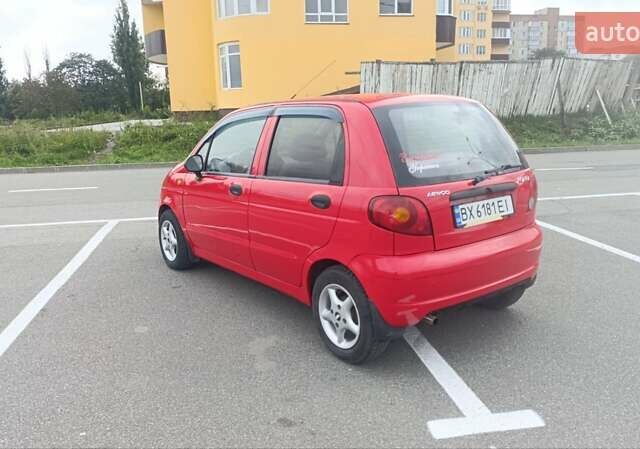 Красный Дэу Матиз, объемом двигателя 0.8 л и пробегом 126 тыс. км за 3300 $, фото 9 на Automoto.ua