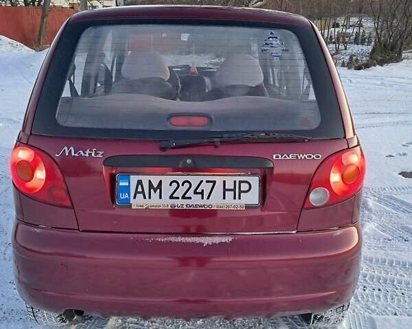 Красный Дэу Матиз, объемом двигателя 0.8 л и пробегом 93 тыс. км за 2200 $, фото 5 на Automoto.ua
