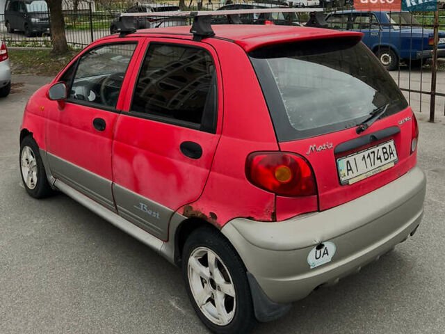 Красный Дэу Матиз, объемом двигателя 1 л и пробегом 111 тыс. км за 1700 $, фото 2 на Automoto.ua