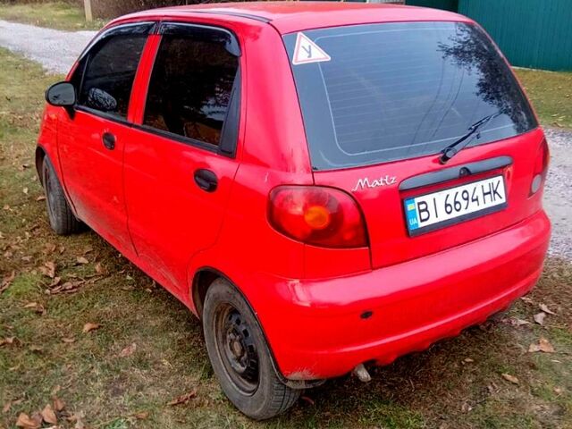 Красный Дэу Матиз, объемом двигателя 0.8 л и пробегом 168 тыс. км за 1900 $, фото 9 на Automoto.ua
