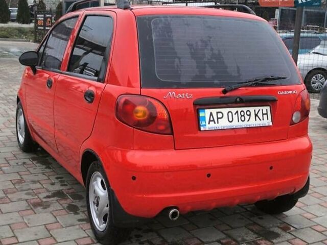 Красный Дэу Матиз, объемом двигателя 0.8 л и пробегом 119 тыс. км за 4000 $, фото 2 на Automoto.ua