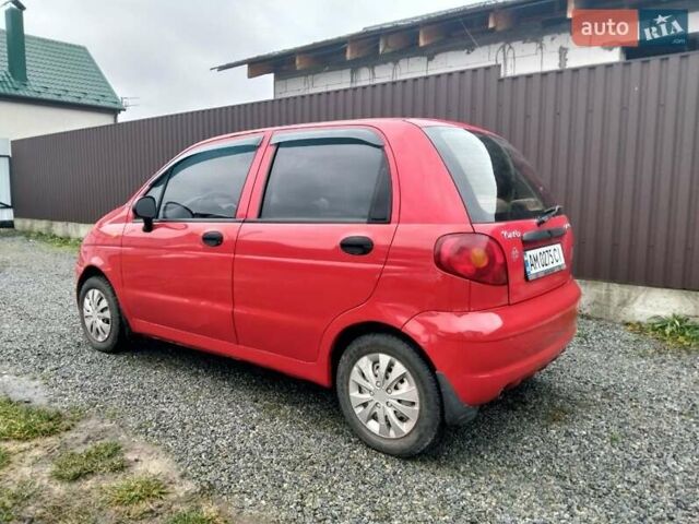 Красный Дэу Матиз, объемом двигателя 0.8 л и пробегом 120 тыс. км за 2200 $, фото 3 на Automoto.ua