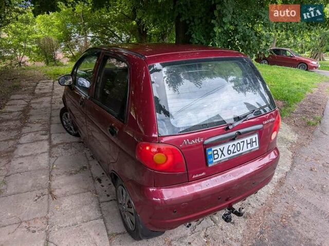 Красный Дэу Матиз, объемом двигателя 0.8 л и пробегом 128 тыс. км за 2300 $, фото 6 на Automoto.ua