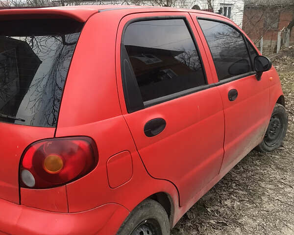 Красный Дэу Матиз, объемом двигателя 0.8 л и пробегом 245 тыс. км за 1200 $, фото 5 на Automoto.ua