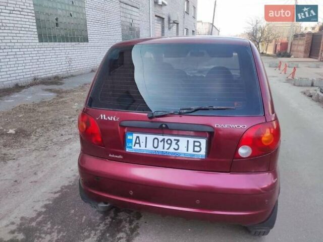 Красный Дэу Матиз, объемом двигателя 0.8 л и пробегом 141 тыс. км за 2450 $, фото 8 на Automoto.ua