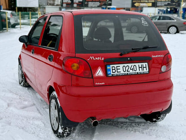 Красный Дэу Матиз, объемом двигателя 0.8 л и пробегом 93 тыс. км за 3550 $, фото 6 на Automoto.ua