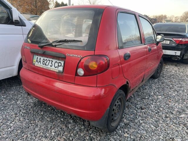 Красный Дэу Матиз, объемом двигателя 0.8 л и пробегом 132 тыс. км за 600 $, фото 1 на Automoto.ua