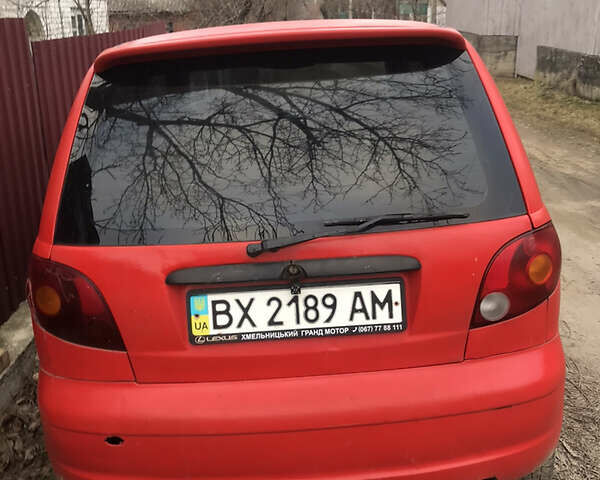 Красный Дэу Матиз, объемом двигателя 0.8 л и пробегом 245 тыс. км за 1200 $, фото 2 на Automoto.ua