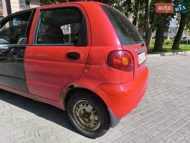 Красный Дэу Матиз, объемом двигателя 0.8 л и пробегом 84 тыс. км за 2500 $, фото 2 на Automoto.ua