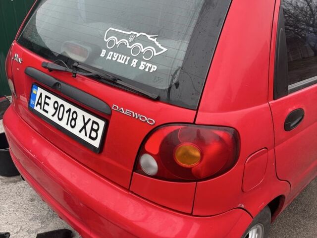 Красный Дэу Матиз, объемом двигателя 0.8 л и пробегом 132 тыс. км за 2200 $, фото 7 на Automoto.ua