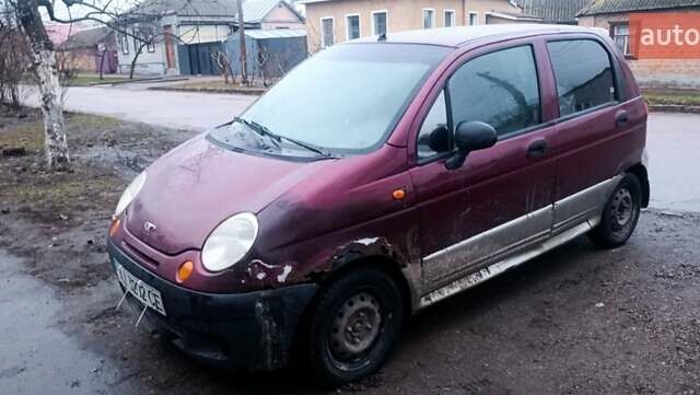 Красный Дэу Матиз, объемом двигателя 1 л и пробегом 320 тыс. км за 850 $, фото 3 на Automoto.ua