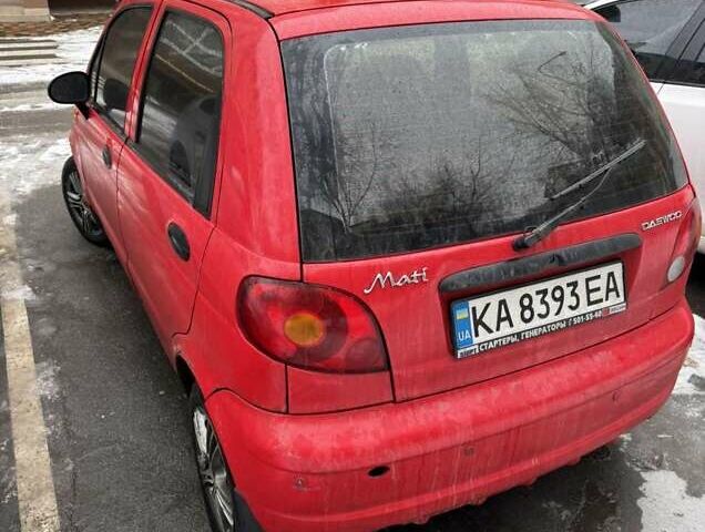 Красный Дэу Матиз, объемом двигателя 0.8 л и пробегом 176 тыс. км за 1600 $, фото 5 на Automoto.ua
