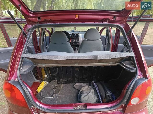 Красный Дэу Матиз, объемом двигателя 0.8 л и пробегом 124 тыс. км за 1703 $, фото 11 на Automoto.ua