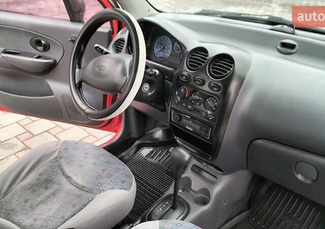 Красный Дэу Матиз, объемом двигателя 0.8 л и пробегом 119 тыс. км за 4000 $, фото 13 на Automoto.ua