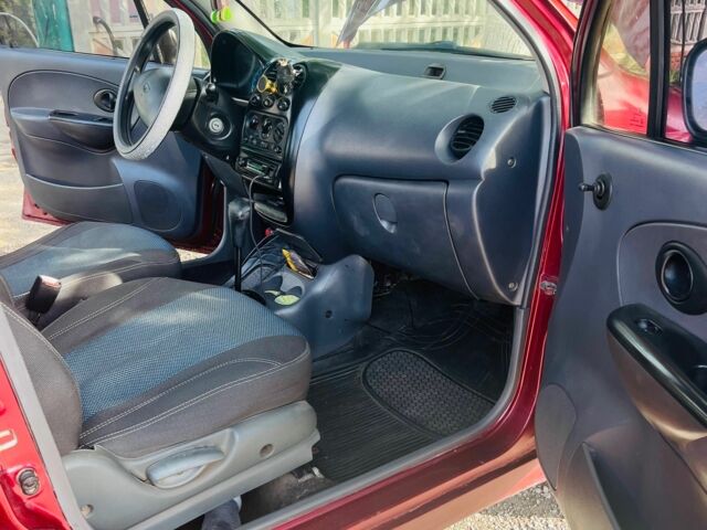 Красный Дэу Матиз, объемом двигателя 0.8 л и пробегом 125 тыс. км за 2400 $, фото 7 на Automoto.ua