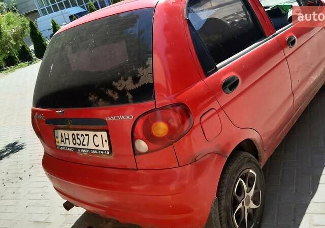 Червоний Деу Матіз, об'ємом двигуна 0.8 л та пробігом 346 тис. км за 2200 $, фото 3 на Automoto.ua