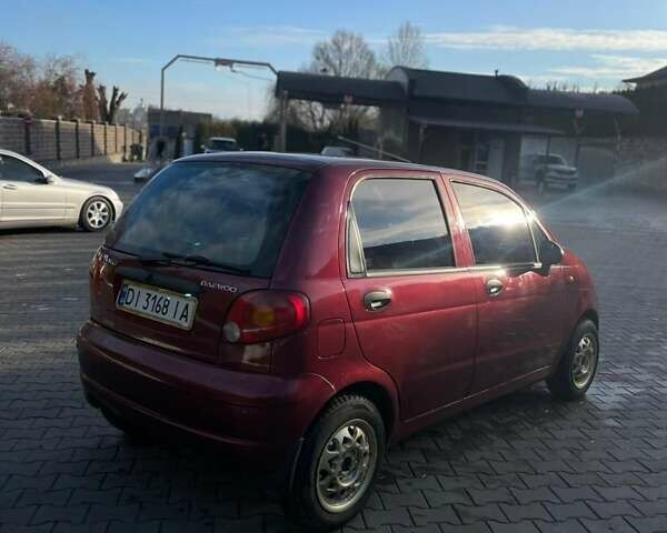 Червоний Деу Матіз, об'ємом двигуна 0.8 л та пробігом 174 тис. км за 2900 $, фото 3 на Automoto.ua