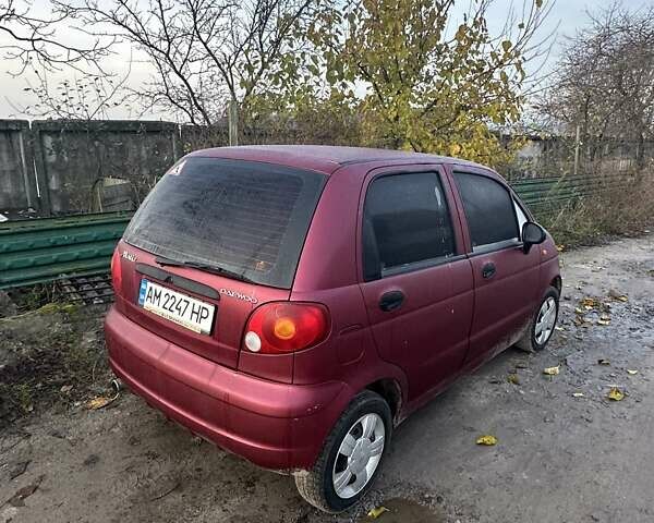 Червоний Деу Матіз, об'ємом двигуна 0.8 л та пробігом 96 тис. км за 2300 $, фото 5 на Automoto.ua