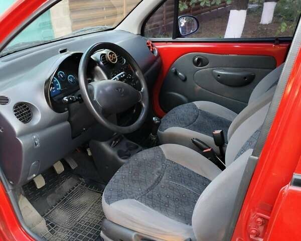Красный Дэу Матиз, объемом двигателя 0.8 л и пробегом 154 тыс. км за 2600 $, фото 8 на Automoto.ua
