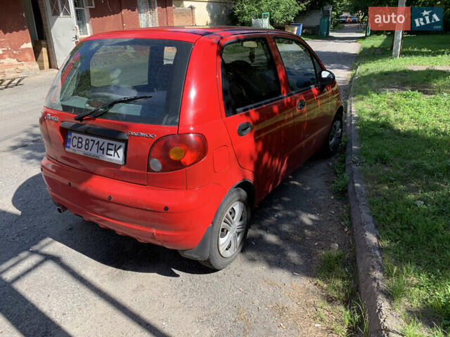 Красный Дэу Матиз, объемом двигателя 0.8 л и пробегом 105 тыс. км за 1400 $, фото 7 на Automoto.ua