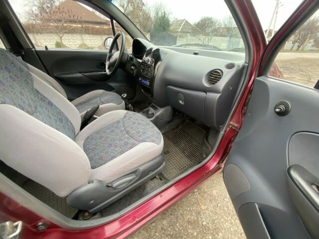 Красный Дэу Матиз, объемом двигателя 0.8 л и пробегом 100 тыс. км за 1800 $, фото 10 на Automoto.ua