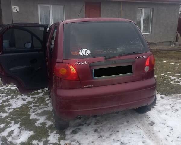 Червоний Деу Матіз, об'ємом двигуна 0.8 л та пробігом 131 тис. км за 2350 $, фото 6 на Automoto.ua