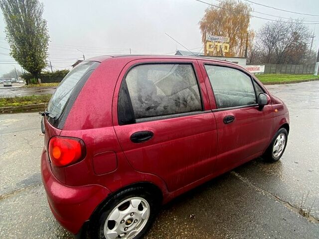 Красный Дэу Матиз, объемом двигателя 0.8 л и пробегом 250 тыс. км за 1800 $, фото 3 на Automoto.ua