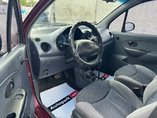 Красный Дэу Матиз, объемом двигателя 0.8 л и пробегом 95 тыс. км за 2740 $, фото 7 на Automoto.ua