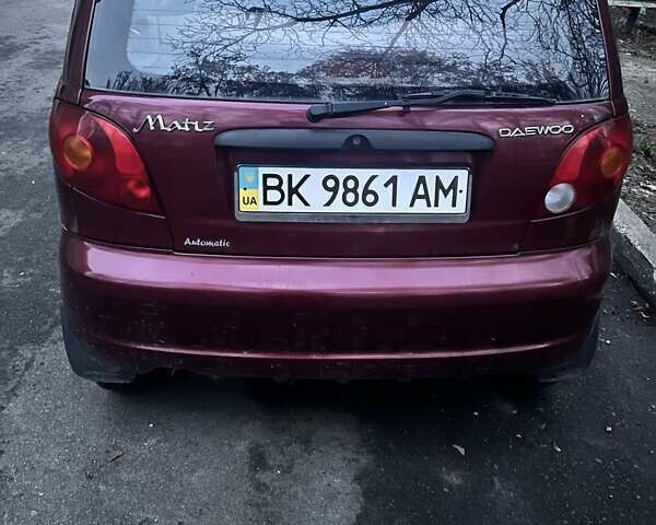 Красный Дэу Матиз, объемом двигателя 0.8 л и пробегом 149 тыс. км за 1750 $, фото 3 на Automoto.ua